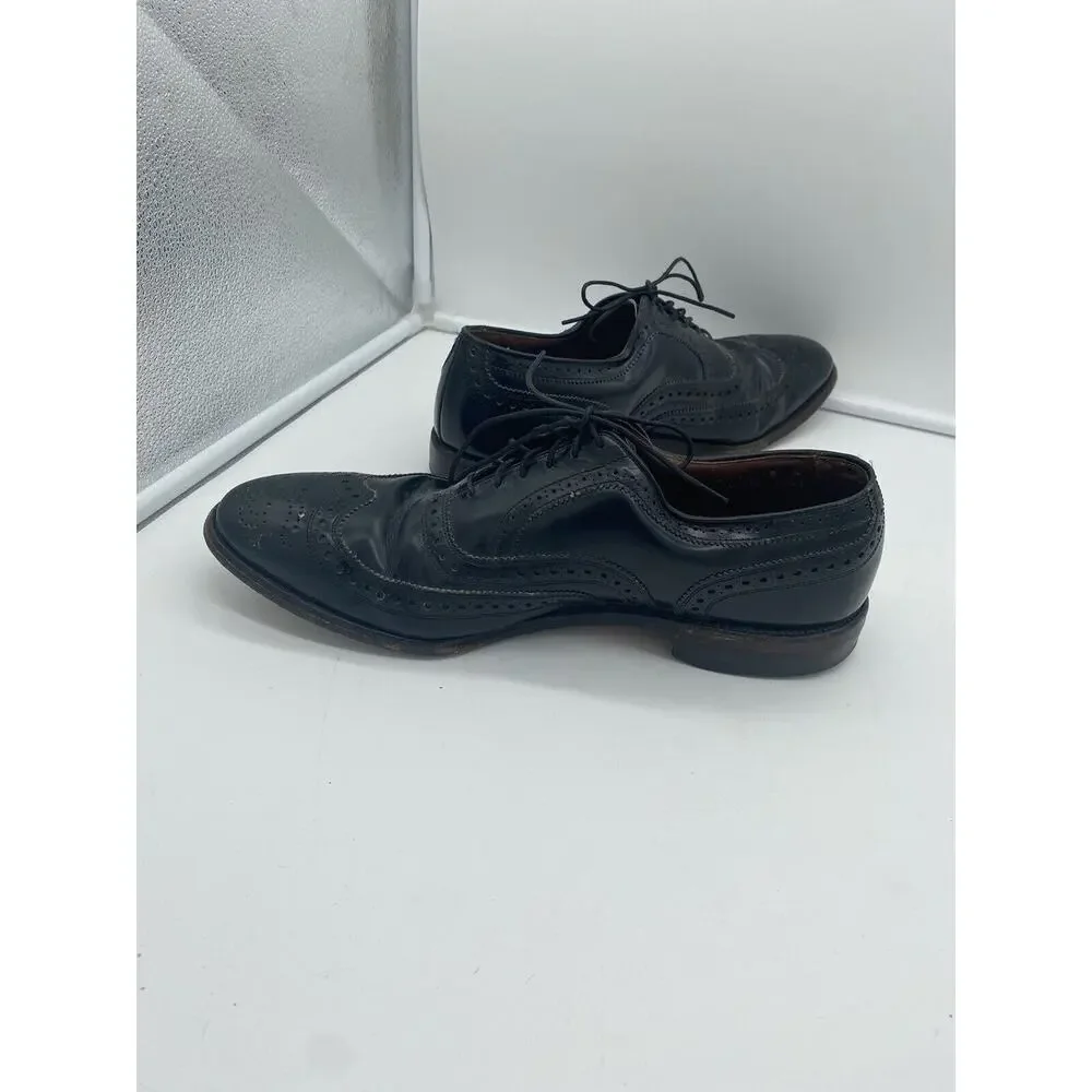 Allen Edmonds McAllister‎ Wingtip Oxford Black Leather Mens Dress Shoes 10.5 C